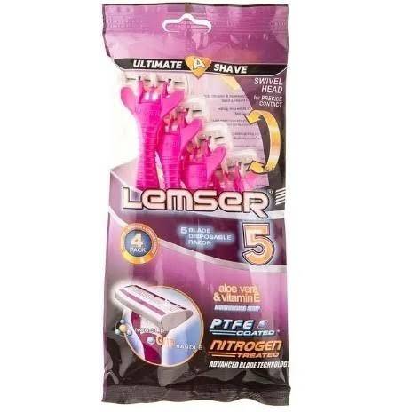 لمسر خودتراش زنانه 5 لبه تک عددی (بنفش )